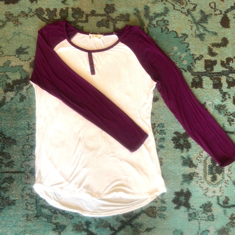 Hippie Rose Baseball Tee long sleeve